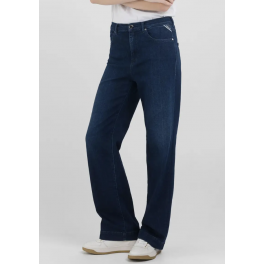 REPLAY MELJA STRAIGHT FIT JEANS DARK BLUE.