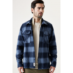 GARCIA OVERSHIRT MARINE/LIGHT BLUE.