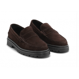 PLAYBOY AUSTIN LOAFERS BROWN SUEDE.