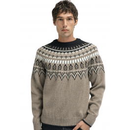 DALE OF NORWAY SULA SWEATER COFEE.