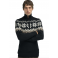 DALE OF NORWAY MYKING SWEATER BLACK-BROWN.