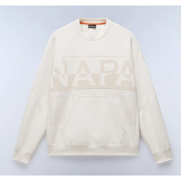 NAPAPIJRI ANGHIARI SWEATSHIRT WHITE.