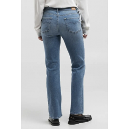 REPLAY ZOLIE STRAIGHT-FIT JEANS MEDIUM BLUE.