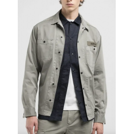 REPLAY OVERSHIRT GREY MILITARY.