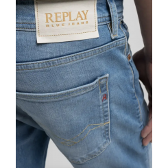 REPLAY GROVER STRAIGHT FIT MEDIUM BLUE LÆNGDE 30.