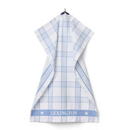 LEXINGTON TERNET FROTTE  VISKESTYKKE 50 X 70 CM. BLUE/WHITE.