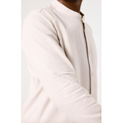 GARCIA SKJORTE MED KINAKRAVE WHITE/SAND