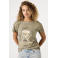 GARCIA T-SHIRT MED PRINT SUMMER OLIVE.