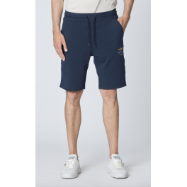 AERONAUTICA MILITARE SWEAT SHORTS MARINE.