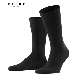 FALKE FAMILY SOCKS BLACK.