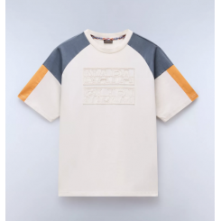 NAPAPIJRI T-SHIRT CENCI WHITE/ORANGE.