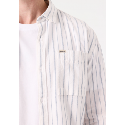 GARCIA SKJORTE STRIPE BLUE/WHITE