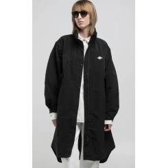 REPLAY LONG RELAXED-FIT JACKET BLACK.