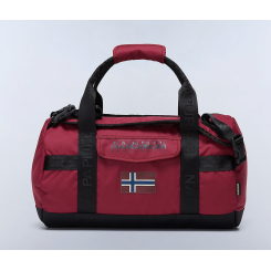 NAPAPIJRI BERING TRAVEL SMALL DUFFEL BAG TIBETAN RED.