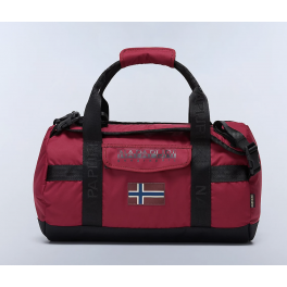 NAPAPIJRI BERING TRAVEL SMALL DUFFEL BAG TIBETAN RED.