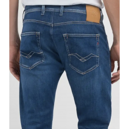 REPLAY GROVER STRAIGHT FIT HYPERFLEX MEDIUM BLUE LÆNGDE 34.