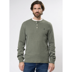 MCS GRANDAD L/S T-SHIRT GRØN.