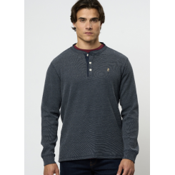MCS GRANDAD L/S T-SHIRT MARINE.