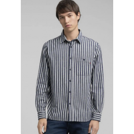 REPLAY STRIPED SHIRT BLUE.
