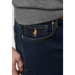 MCS JEANS REGULAR FIT BLUE/BLACK LÆNGDE 32.