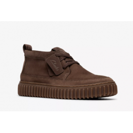 CLARKS TORHILL LACE HI BROWN.
