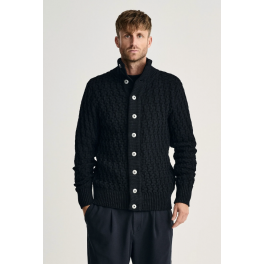 S.N.S. HERNING STARK CARDIGAN NAVY BLUE.