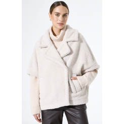 GARCIA CURLY FLEECE JAKKE NATURAL BLOND.