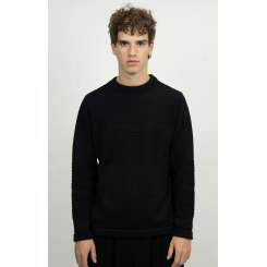 S.N.S. HERNING FISHERMAN SWEATER NAVY BLUE.