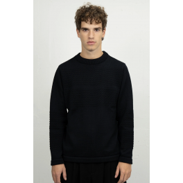 S.N.S. HERNING FISHERMAN SWEATER NAVY BLUE.