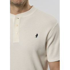 MCS T-SHIRT MED KNAPPER CREME.