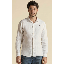AERONAUTICA MILITARE H&Oslash;R SKJORTE OFF WHITE.