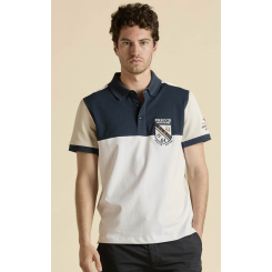 AERONAUTICA MILITARE TRICOLORI POLO BEIGE.