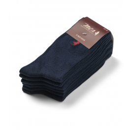 MCS 6-PACK BAMBOO SOCKS MARINE.