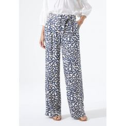 GARCIA PRINTET BUKSER OFF WHITE/BLUE.