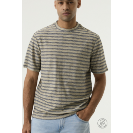 GARCIA STRIBET T-SHIRT GR&Oslash;N/MARINE.