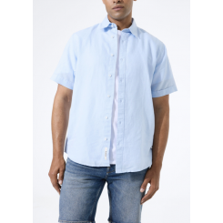 GARCIA H&Oslash;R SKJORTE S/S LYSEBL&Aring;.
