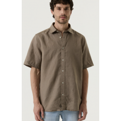 GARCIA H&Oslash;R SKJORTE S/S M&Oslash;RK SAND.