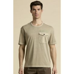 AERONAUTICA MILITARE T-SHIRT SAND.