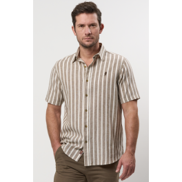 MCS H&Oslash;R SKJORTE S/S OTTER STRIPE.